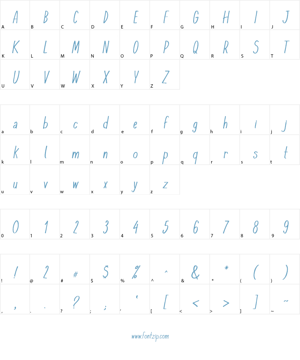 KomixCon Font Character